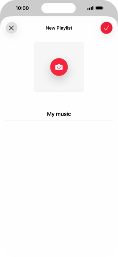 Press the confirm icon.