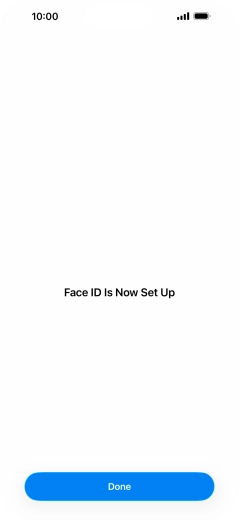 Press Done. If you haven't previously selected a phone lock code, key in a code of your own choice twice.