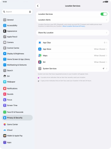 Press the required app. Press the required app.