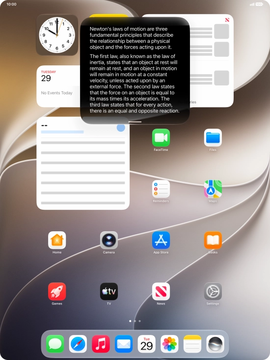 Ask questions or ask Siri to find information on the internet. Ask questions or ask Siri to find information on the internet.