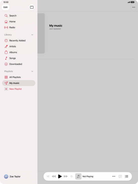 Press anywhere on the screen. Press anywhere on the screen.