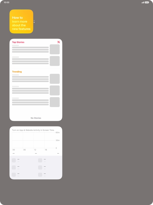 Press and hold the required Widget Stack. Press and hold the required Widget Stack.