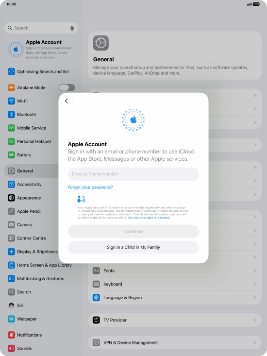 Press Email or Phone Number and key in the username for your Apple Account. Press Email or Phone Number and key in the username for your Apple Account.
