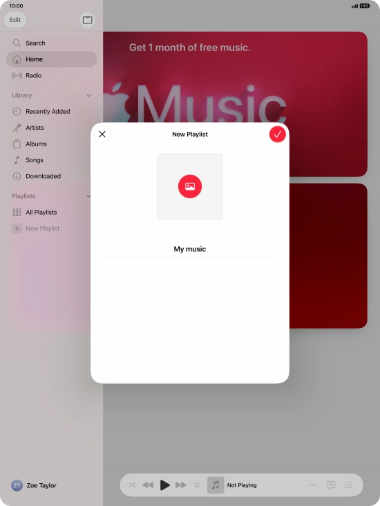 Press the confirm icon. Press the confirm icon.