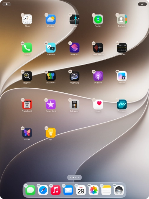 Press the edit icon. Press the edit icon.