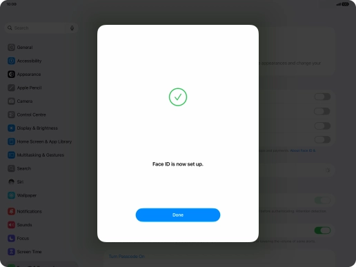 Press Done. If you haven't previously selected a lock code, key in a code of your own choice twice. Press Done. If you haven't previously selected a lock code, key in a code of your own choice twice.