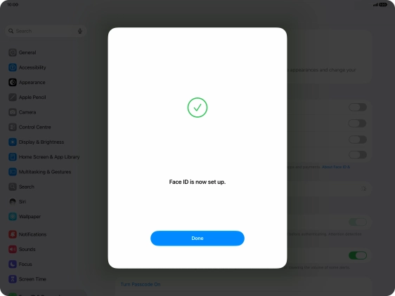 Press Done. If you haven't previously selected a lock code, key in a code of your own choice twice. Press Done. If you haven't previously selected a lock code, key in a code of your own choice twice.