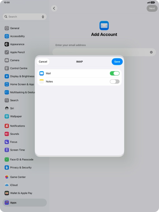 Press Save. Your email account has now been set up. To select more settings for incoming and outgoing server, proceed with the following steps.