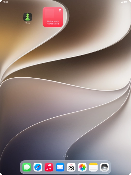 If you're using a Widget Stack: slide up or down on the stack to select the required widget. If you're using a Widget Stack: slide up or down on the stack to select the required widget.