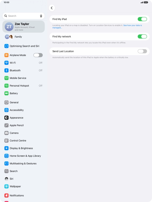 Press the indicator next to Press the indicator next to