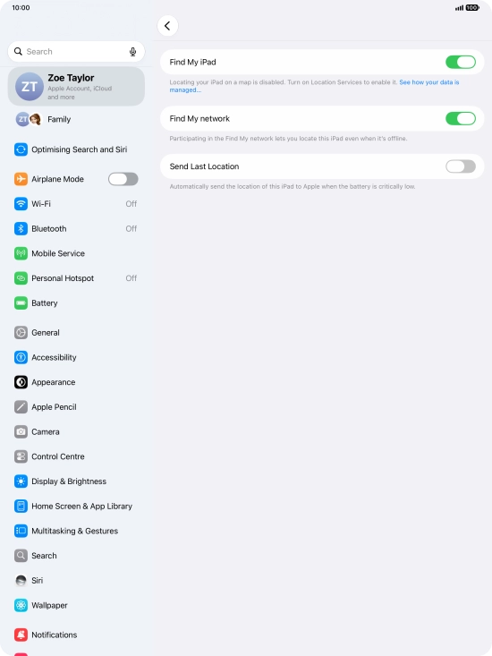 Press the indicator next to Press the indicator next to