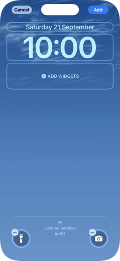 To customise the way the lock screen date is displayed, press the date widget and follow the instructions on the screen to find the required widget display mode.
