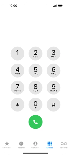Press Keypad.