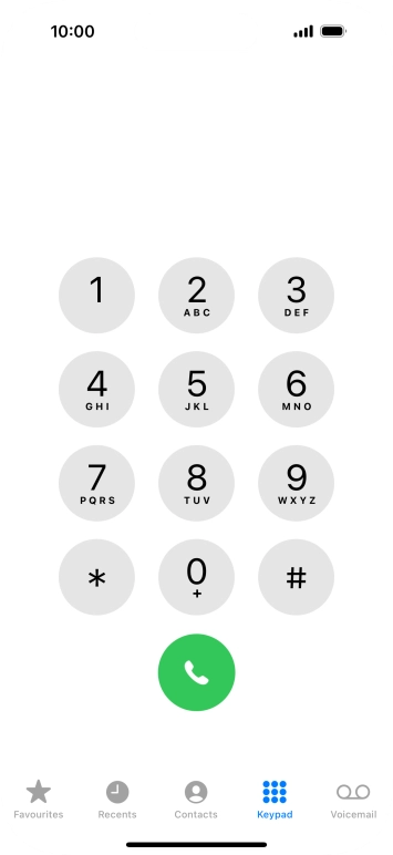 Press Keypad.