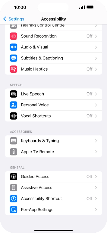 Press the required category below 