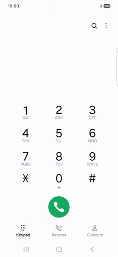 Press the menu icon.