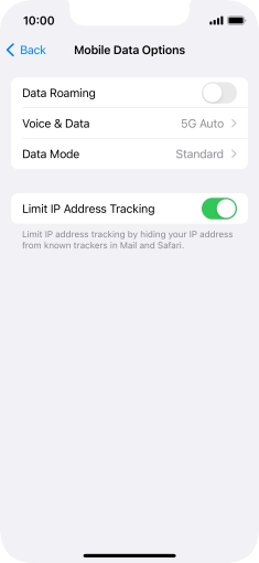 Press Data Mode.