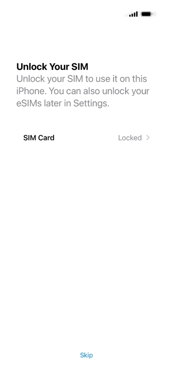 Press SIM Card.