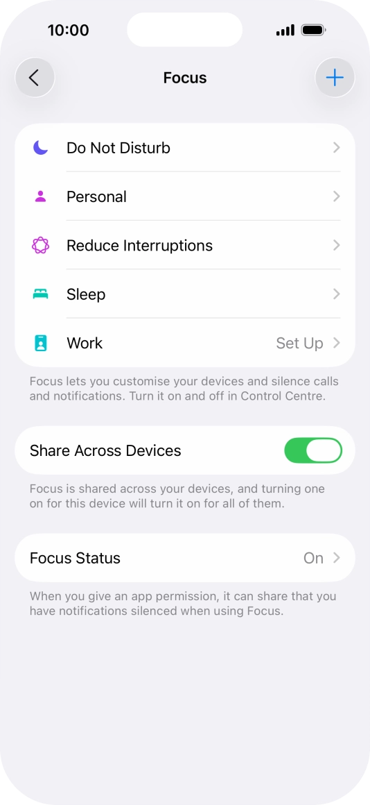 Press Do Not Disturb.
