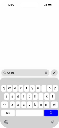 Press the search icon.