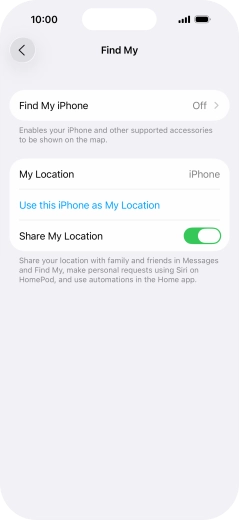 Press Find My iPhone.