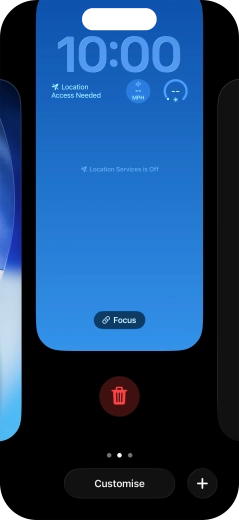 Press the delete icon.