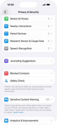 Press Sensitive Content Warning.