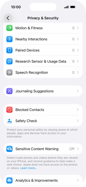Press Sensitive Content Warning.