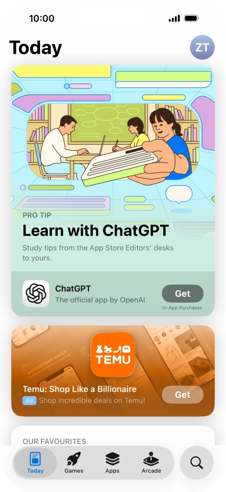 Press the search icon.