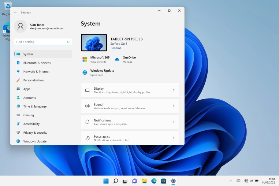 Click Network & internet.