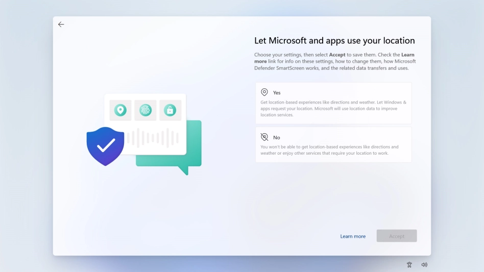 Click the required setting.