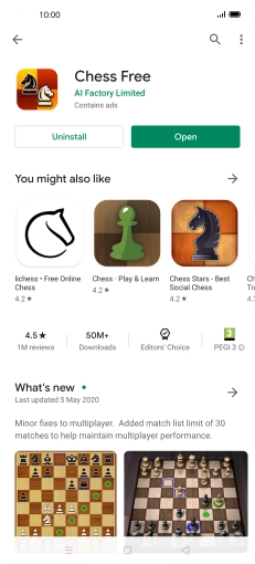 Press the Home key to return to the home screen.