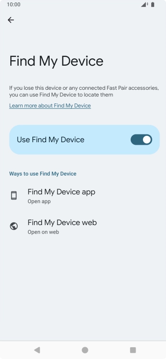 Press the Home key to return to the home screen.