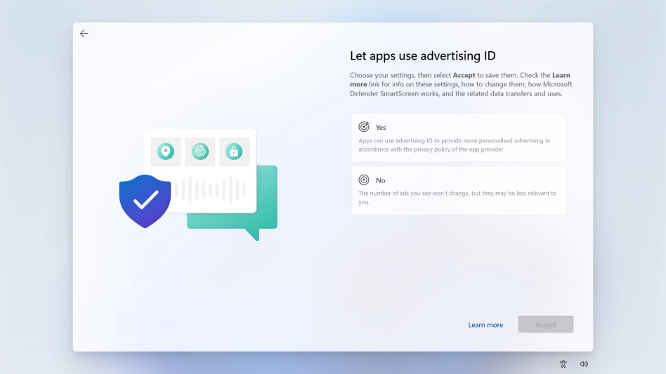 Click the required setting.