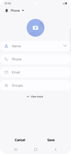 Press the address book drop down list.