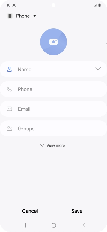 Press the address book drop down list.