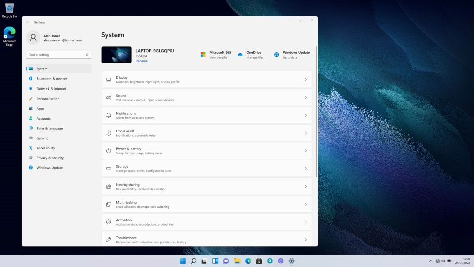 Click Network & internet.