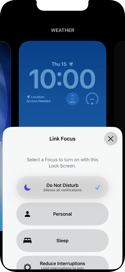 Press the close icon.