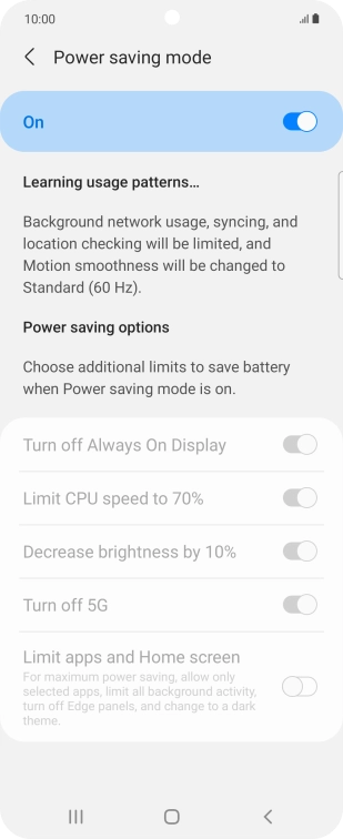 Press the Home key to return to the home screen.