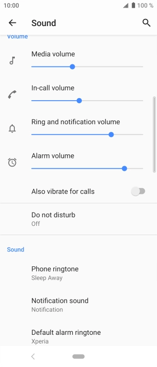 Press the Home key to return to the home screen.