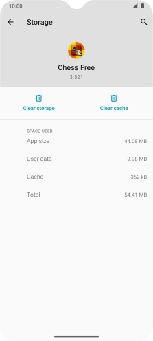 Press Clear cache.