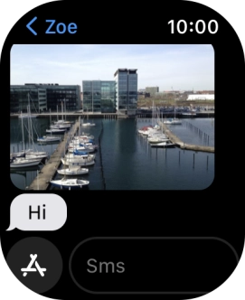 Press SMS.