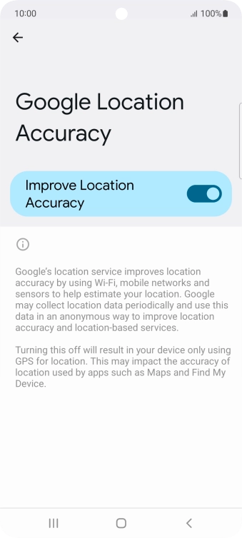 If you press the indicator next to 