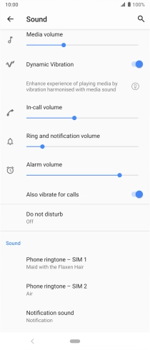Press the Home key to return to the home screen.