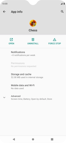Press Storage and cache.