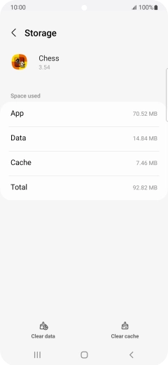 Press Clear cache.