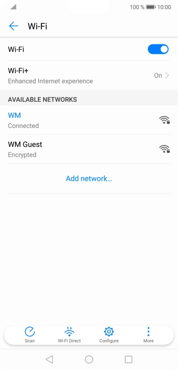 Press the Home key to return to the home screen.