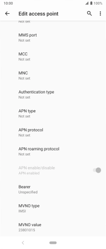 Press MMS port.