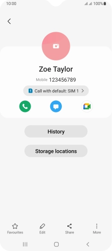 Press the call icon.