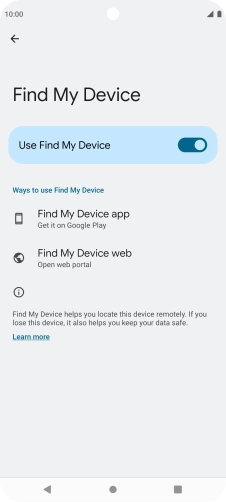 Press the Home key to return to the home screen.